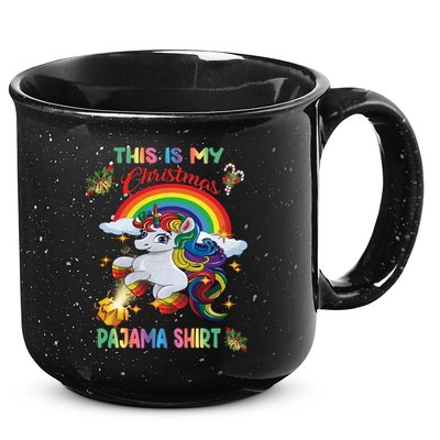 Magical Unicorn Squad This Is My Christmas Pajama Gift 15oz Campfire Ceramic Mug