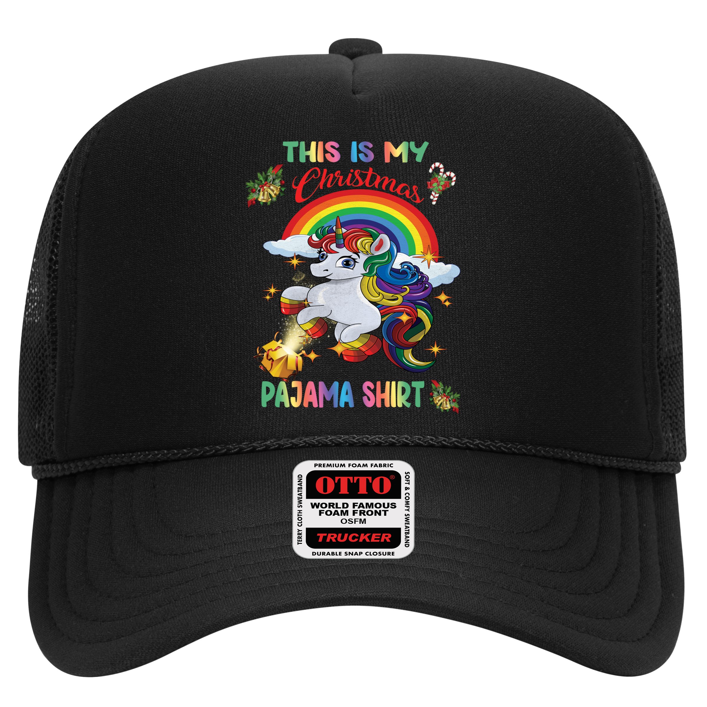 Magical Unicorn Squad This Is My Christmas Pajama Gift Hat