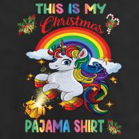 Magical Unicorn Squad This Is My Christmas Pajama Gift Hat