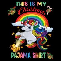 Magical Unicorn Squad This Is My Christmas Pajama Gift Wool Snapback Cap