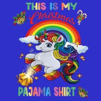 Magical Unicorn Squad This Is My Christmas Pajama Gift Hoodie