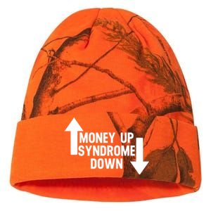 Money Up Syndrome Down Funny Kati Licensed 12" Camo Beanie