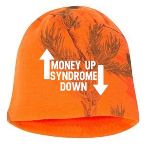 Money Up Syndrome Down Funny Kati - Camo Knit Beanie