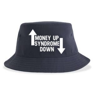 Money Up Syndrome Down Funny Sustainable Bucket Hat