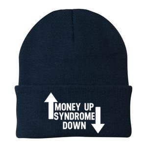 Money Up Syndrome Down Funny Knit Cap Winter Beanie