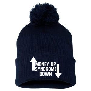 Money Up Syndrome Down Funny Pom Pom 12in Knit Beanie