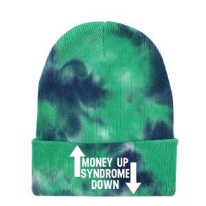 Money Up Syndrome Down Funny Tie Dye 12in Knit Beanie