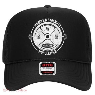 Muscle and Strength Muscletech High Crown Mesh Back Trucker Hat
