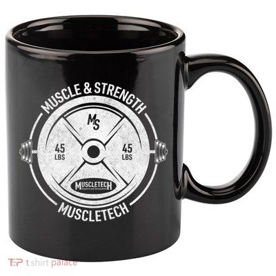 Muscle and Strength Muscletech 11oz C Handle Ceramic Mug