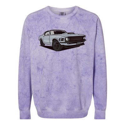 Muscle Race Car Colorblast Crewneck Sweatshirt