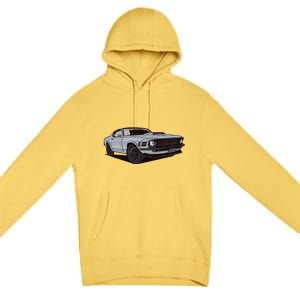 Muscle Race Car Premium Pullover Hoodie