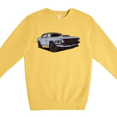 Muscle Race Car Premium Crewneck Sweatshirt