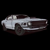 Muscle Race Car Cooling Performance Crew T-Shirt