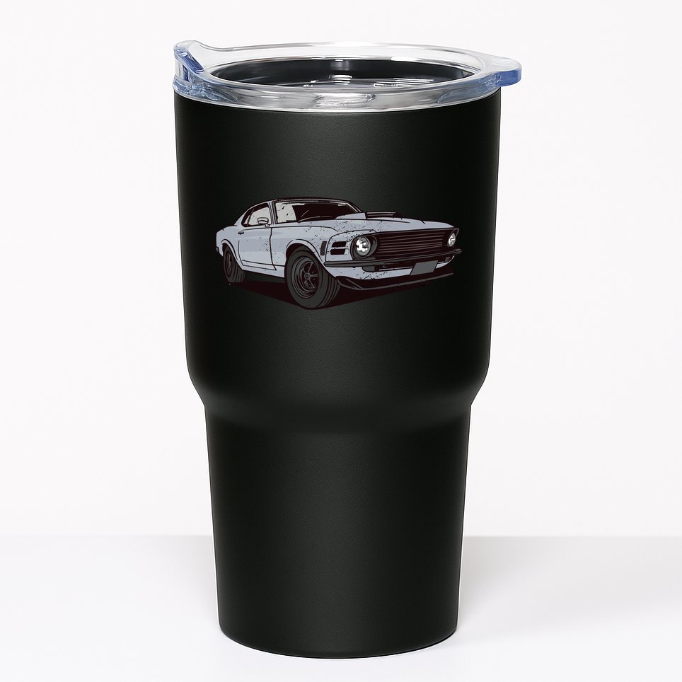 Muscle Race Car Tumbler