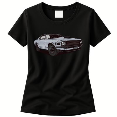 Muscle Race Car Womens T-Shirt