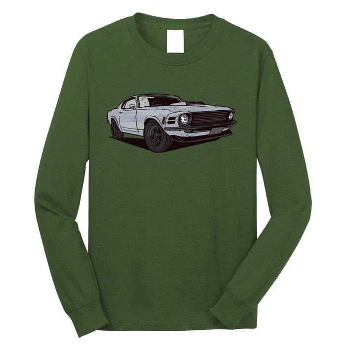 Muscle Race Car Long Sleeve Shirt