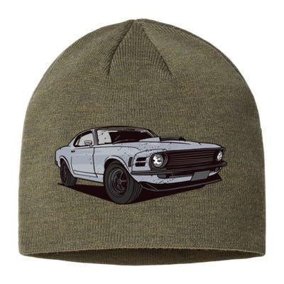 Muscle Race Car Sustainable Beanie