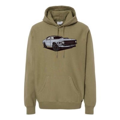 Muscle Race Car Premium Hoodie