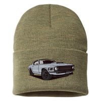 Muscle Race Car Sustainable Knit Beanie