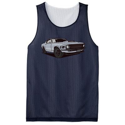 Muscle Race Car Mesh Reversible Basketball Jersey Tank