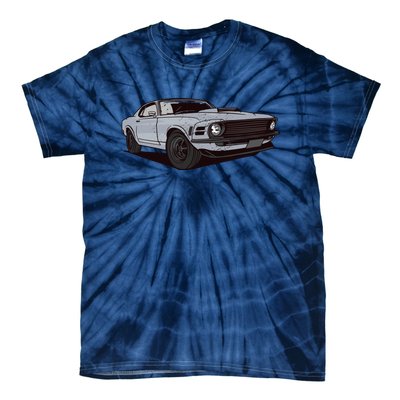 Muscle Race Car Tie-Dye T-Shirt