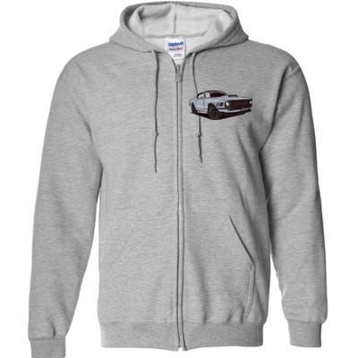 Muscle Race Car Full Zip Hoodie