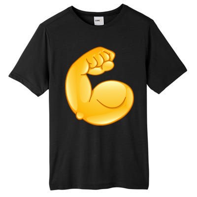 Muscle Strong Arm Flex Emoji Tall Fusion ChromaSoft Performance T-Shirt