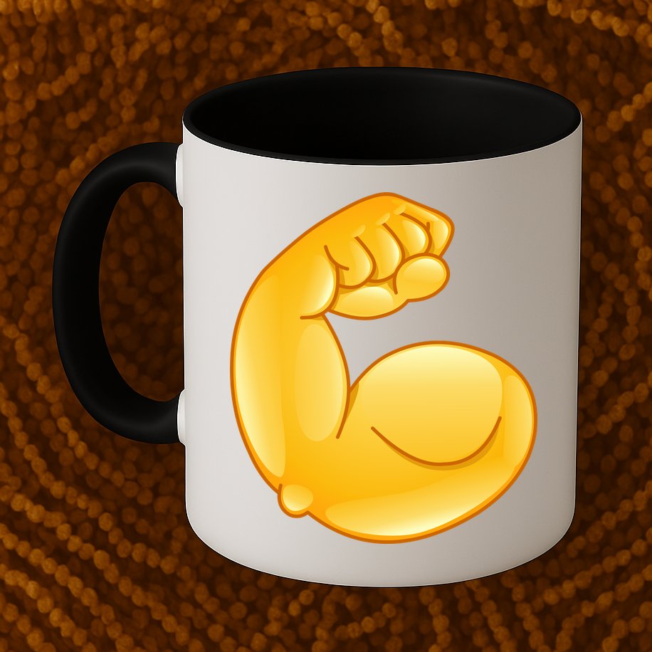 Muscle Strong Arm Flex Emoji Mug
