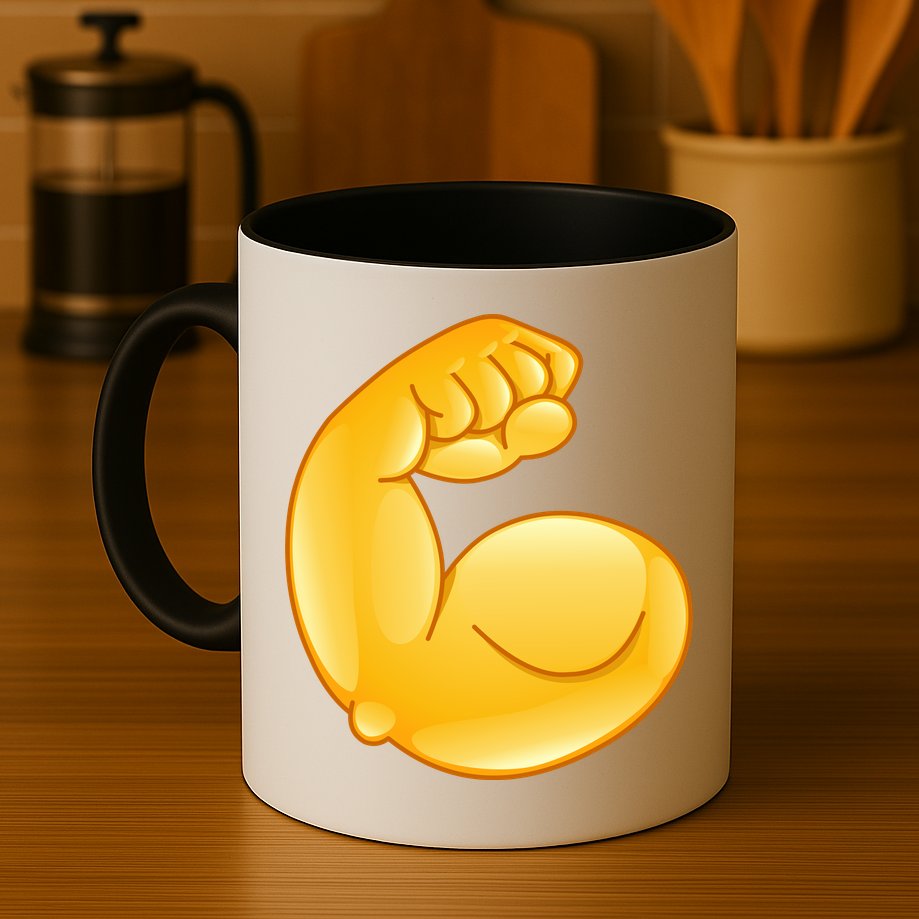 Muscle Strong Arm Flex Emoji Mug