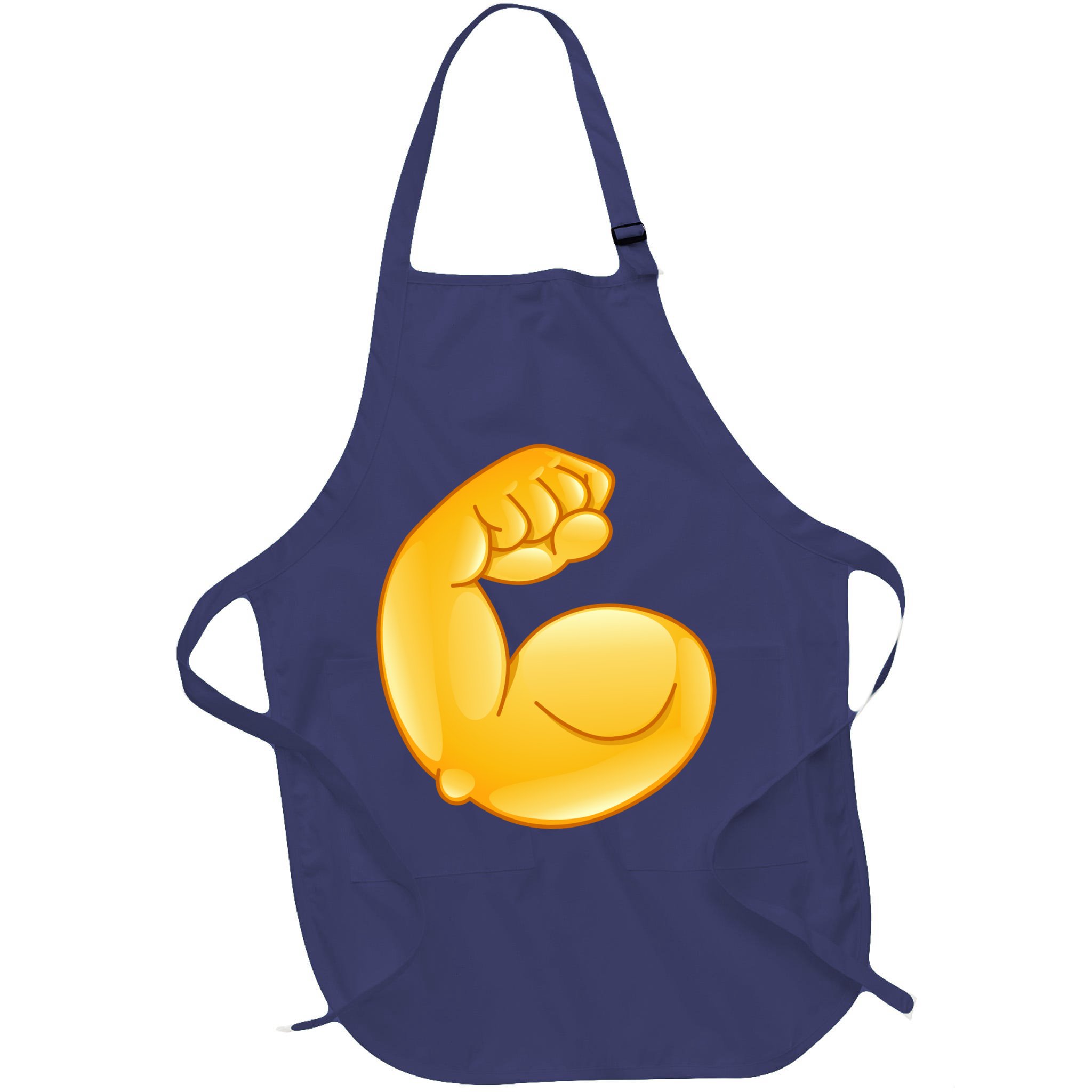 Muscle Strong Arm Flex Emoji Apron