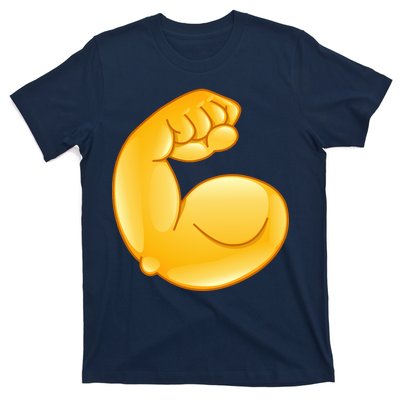 Muscle Strong Arm Flex Emoji T-Shirt