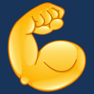 Muscle Strong Arm Flex Emoji T-Shirt