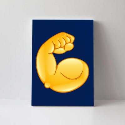 Muscle Strong Arm Flex Emoji Canvas