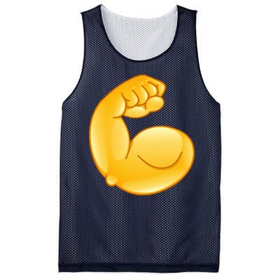 Muscle Strong Arm Flex Emoji Mesh Reversible Basketball Jersey Tank