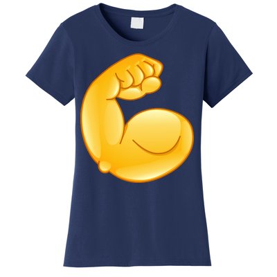 Muscle Strong Arm Flex Emoji Women's T-Shirt