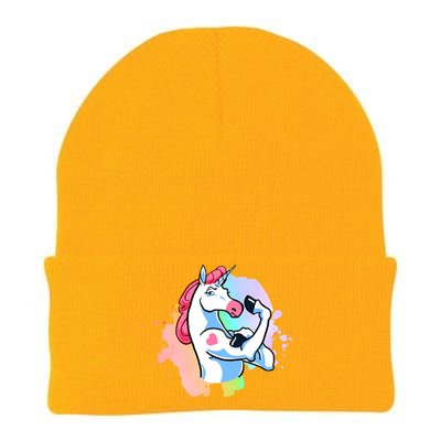 Muscle Unicorn Knit Cap Winter Beanie