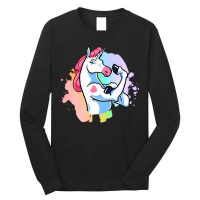 Muscle Unicorn Long Sleeve Shirt