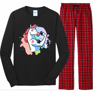 Muscle Unicorn Long Sleeve Pajama Set