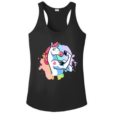 Muscle Unicorn Ladies PosiCharge Competitor Racerback Tank