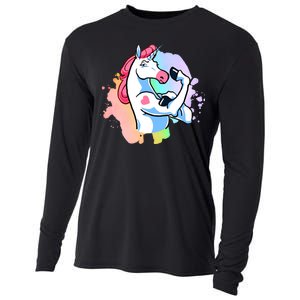 Muscle Unicorn Cooling Performance Long Sleeve Crew