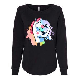 Muscle Unicorn Womens California Wash Sweatshirt