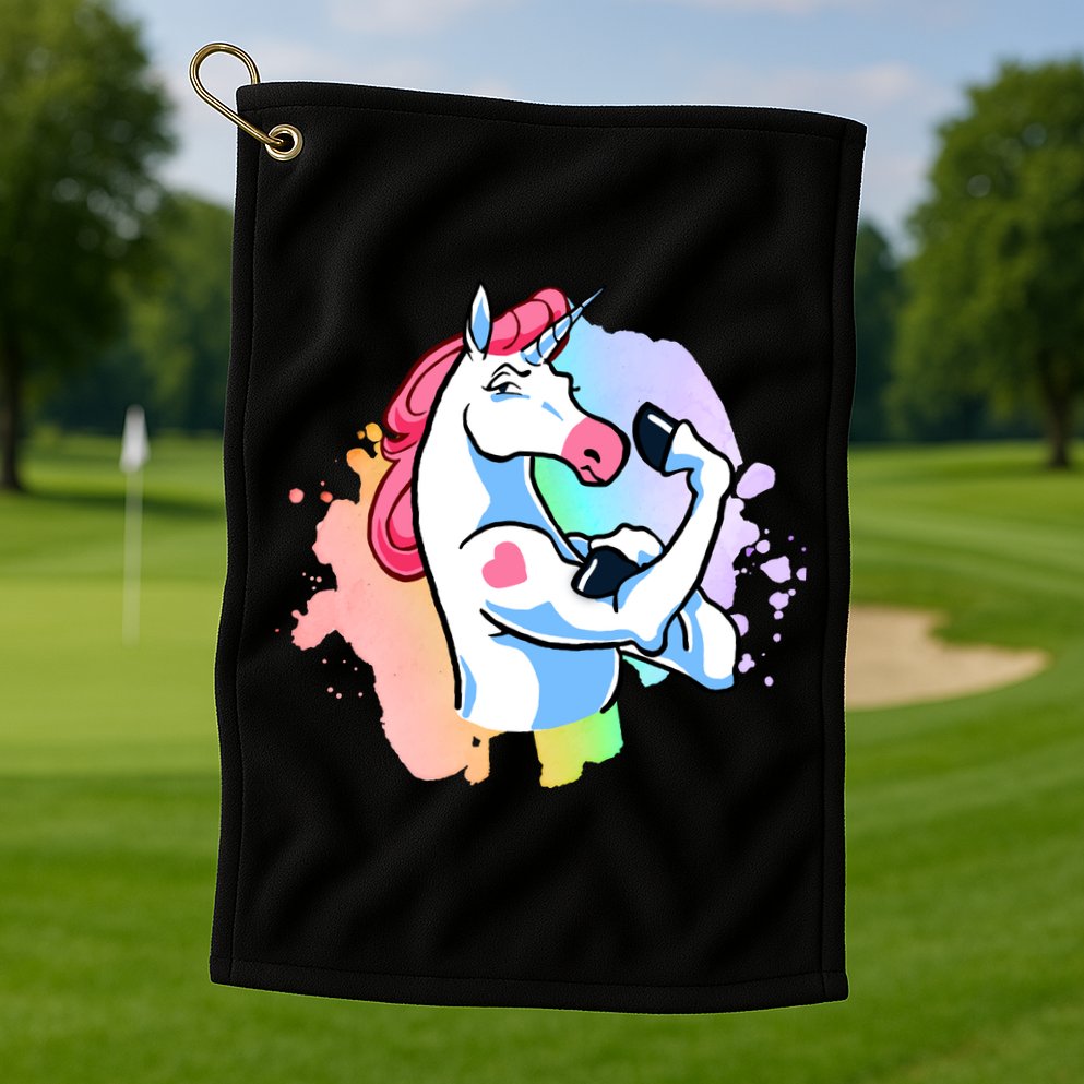 Muscle Unicorn Golf Towel