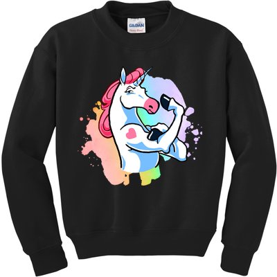 Muscle Unicorn Kids Sweatshirt