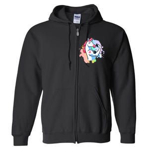 Muscle Unicorn Full Zip Hoodie