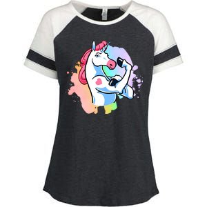 Muscle Unicorn Enza Ladies Jersey Colorblock Tee