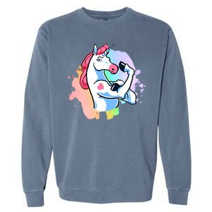 Muscle Unicorn Garment-Dyed Sweatshirt