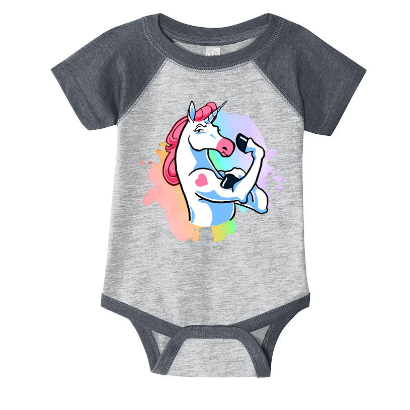 Muscle Unicorn Infant Baby Jersey Bodysuit