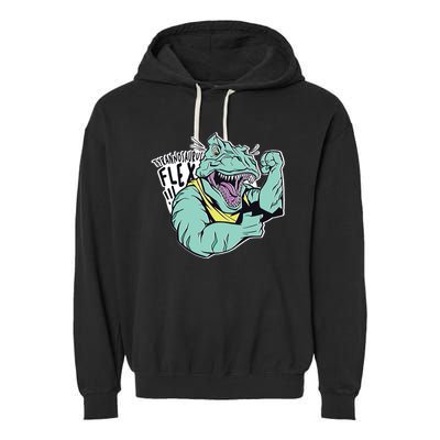 Muscular Trex Flex Garment-Dyed Fleece Hoodie