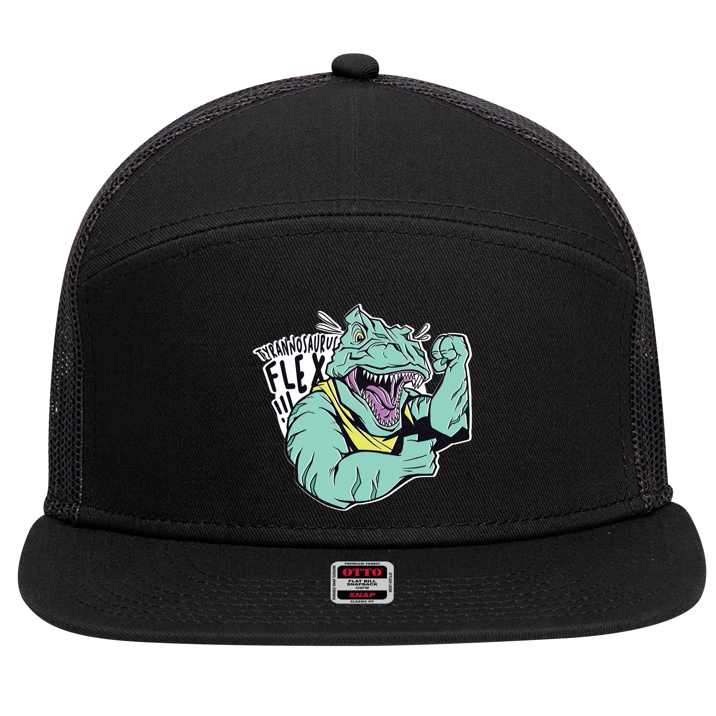 Muscular Trex Flex 7 Panel Mesh Trucker Snapback Hat