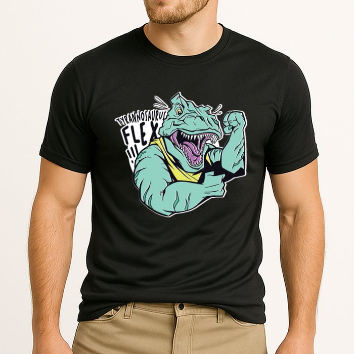 Muscular Trex Flex Cooling Performance Crew T-Shirt